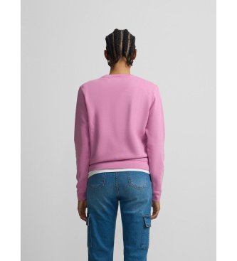 Silbon Felpa ricamata lilla