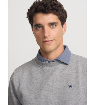 Silbon Klassisk gr neopren-sweatshirt