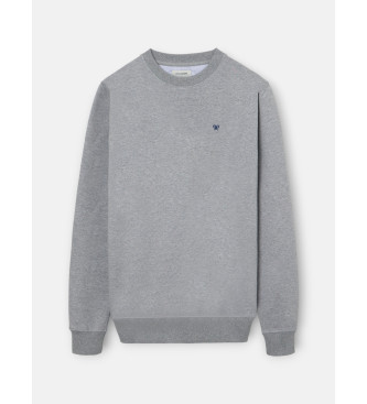Silbon Klassisk gr neopren-sweatshirt
