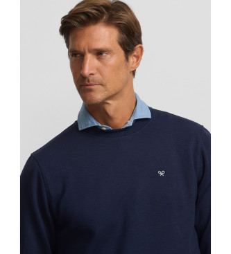 Silbon Klassisk navy neopren-sweatshirt