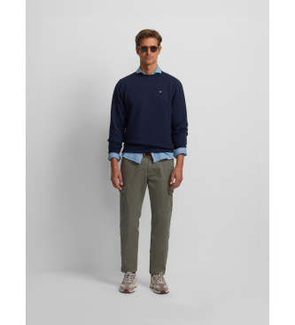 Silbon Klassisk navy neopren-sweatshirt