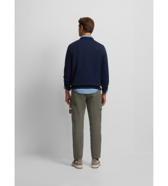 Silbon Klassisk navy neopren-sweatshirt