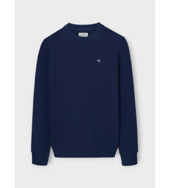 Silbon Klassisk navy neopren-sweatshirt