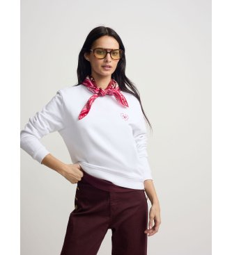 Silbon Sweatshirt cora��o amor branco