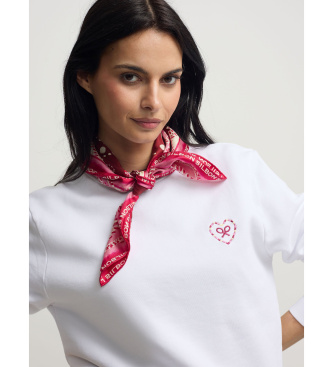 Silbon Sweatshirt cora��o amor branco