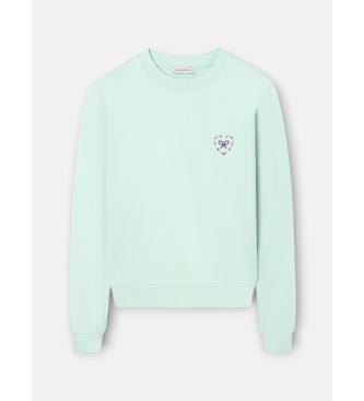 Silbon Sweatshirt cora��o amor verde