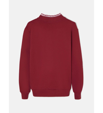 Silbon Bordo majica z volančkom na vratu