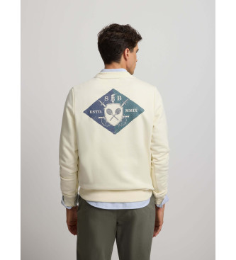 Silbon SB shield majica s kratkimi rokavi v bež barvi