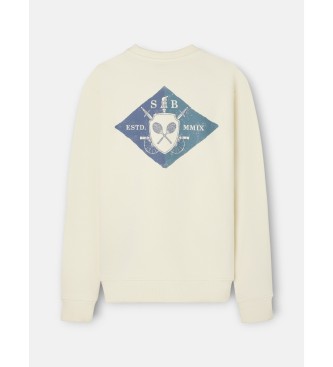 Silbon SB shield majica s kratkimi rokavi v bež barvi