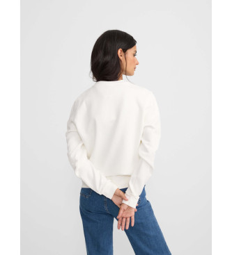 Silbon Sudadera fun and peace blanco roto