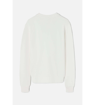 Silbon Sudadera fun and peace blanco roto