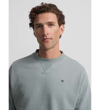 Silbon Sweatshirt minilogue grey-green