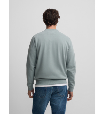 Silbon Sweatshirt minilogue grey-green