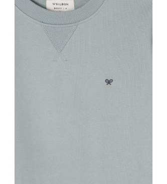 Silbon Sweatshirt minilogue grey-green