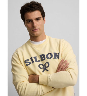 Silbon Sweatshirt racket medium yellow