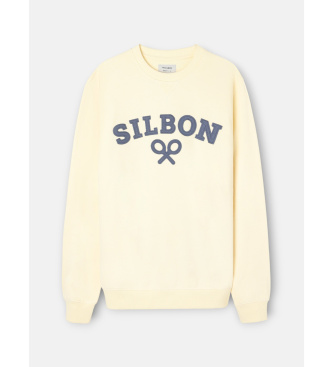 Silbon Sweatshirt racket medium yellow