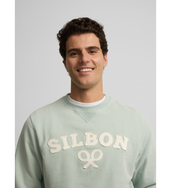 Silbon Sweatshirt racket medium blue