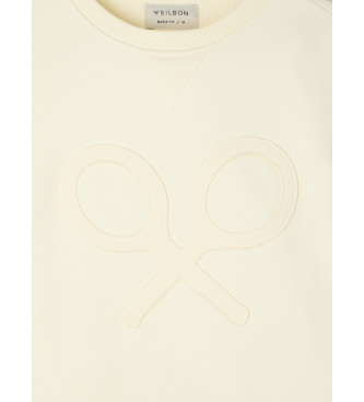 Silbon Raqueta Relieve beige sweatshirt