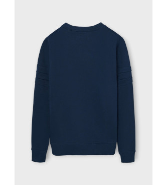 Silbon Mikina z reliefnim raketnim vzorcem v mornariški modi