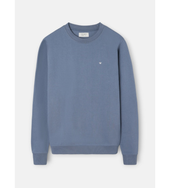 Silbon Ethnic blue racket sweatshirt