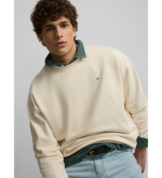 Silbon Sweatshirt relaxed fit plans beige