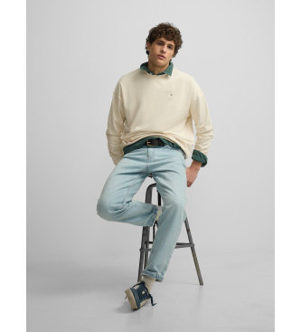 Silbon Sweatshirt relaxed fit plans beige