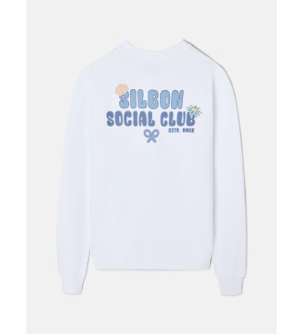 Silbon Sweatshirt social club vit