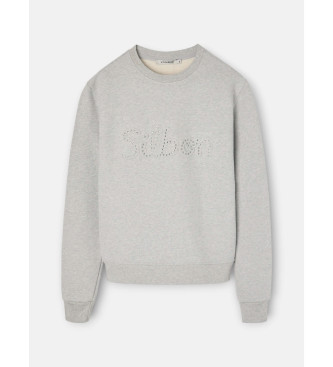 Silbon Sudadera tachas gris