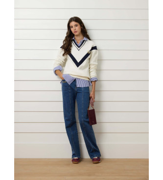 Silbon Izrazito bela majica s ščitom