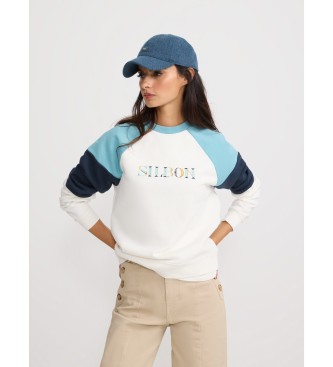 Silbon Sudadera letras colores blanco