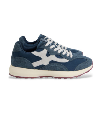 Silbon Sneakers i lder Rackets09 navy