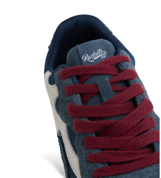 Silbon Sneakers i lder Rackets09 navy