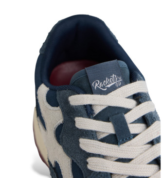 Silbon Sneakers i lder Rackets09 navy