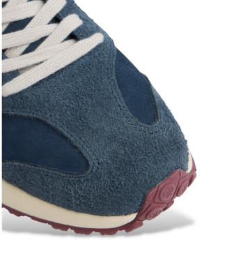 Silbon Sneakers i lder Rackets09 navy
