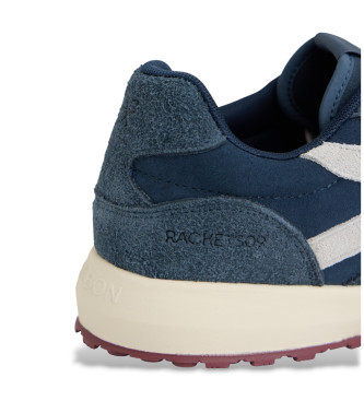 Silbon Sneakers i lder Rackets09 navy