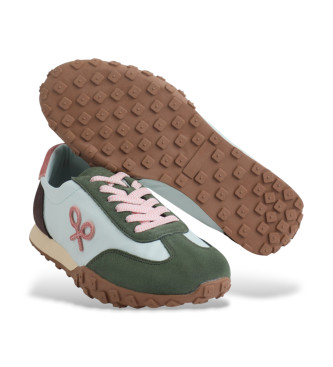 Silbon Leather Running Shoes blue