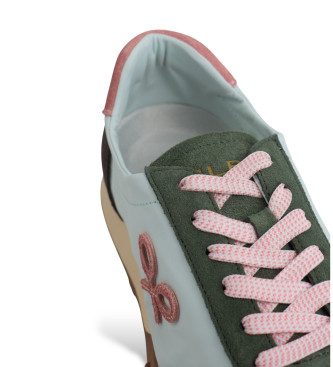 Silbon Leather Running Shoes blue