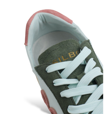 Silbon Leather Running Shoes blue