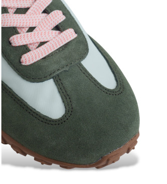 Silbon Leather Running Shoes blue