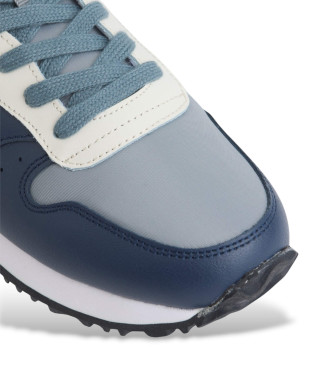 Silbon Chaussures de sport en cuir bleu