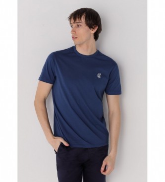 Six Valves T-shirt bsica de manga curta azul-marinho
