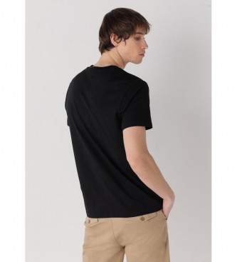 Six Valves Osnovna majica s kratkimi rokavi črna