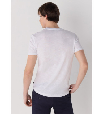 Six Valves Camiseta de manga corta blanco