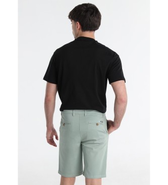 Six Valves Zielone szorty chino