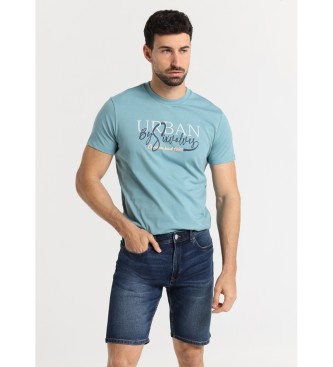 Six Valves Slim Bermuda Jeans - Medium Midja Medium Marinbl