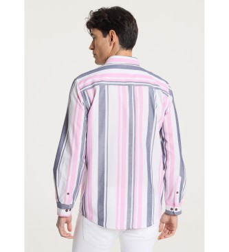 Six Valves Long-sleeved oxford shirt with stripe