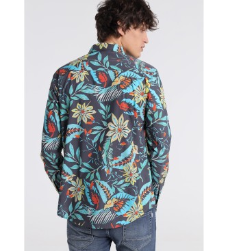 Six Valves Full Print Tropical Color Shirt : Comfort Stamped