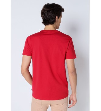 Six Valves Podstawowa koszulka z krótkim rękawem czerwona