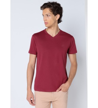 Six Valves Rdbrun basic t-shirt med korte rmer