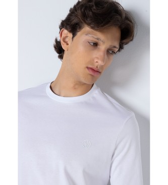 Six Valves T-shirt basique  manches longues blanc